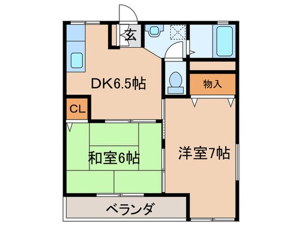 第２サンハイツ市川の物件間取画像